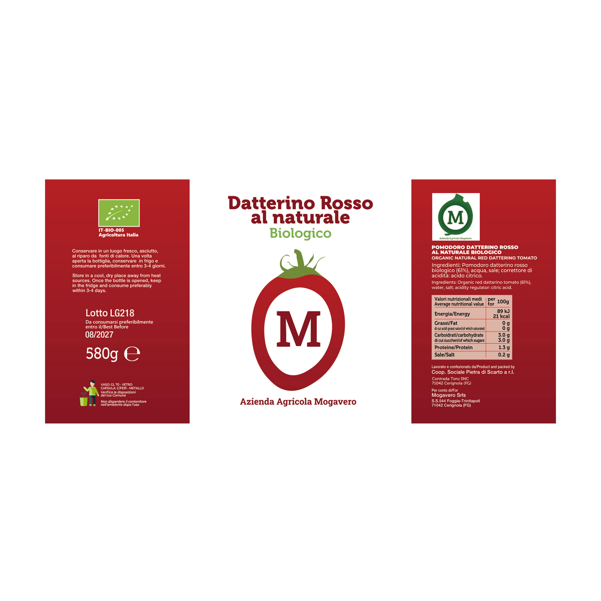 Datterino Rosso al Naturale - Bio