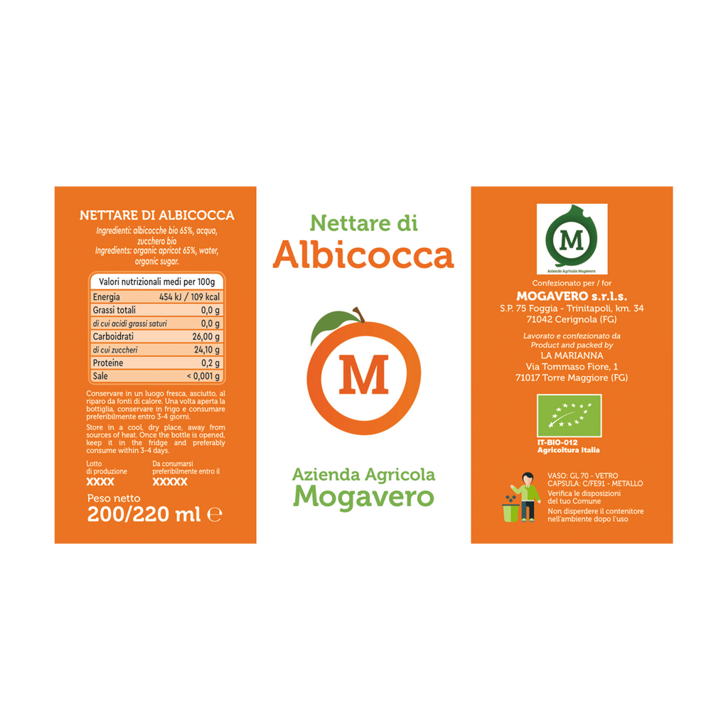 Nettare di Pesca e Albicocca - Pack da 6 - Bio
